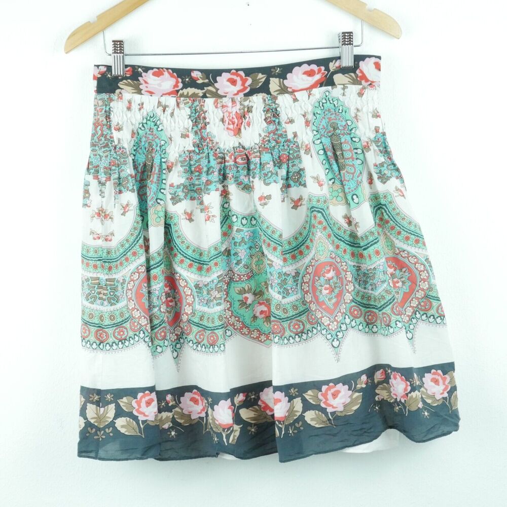 Eci 4 Skirt Y2K Mini‎ Dainty Paisley Twee Coquette Fairy Boho Floral Feminine